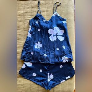 GINIA 100% silk summer Sleepwear set Womens S